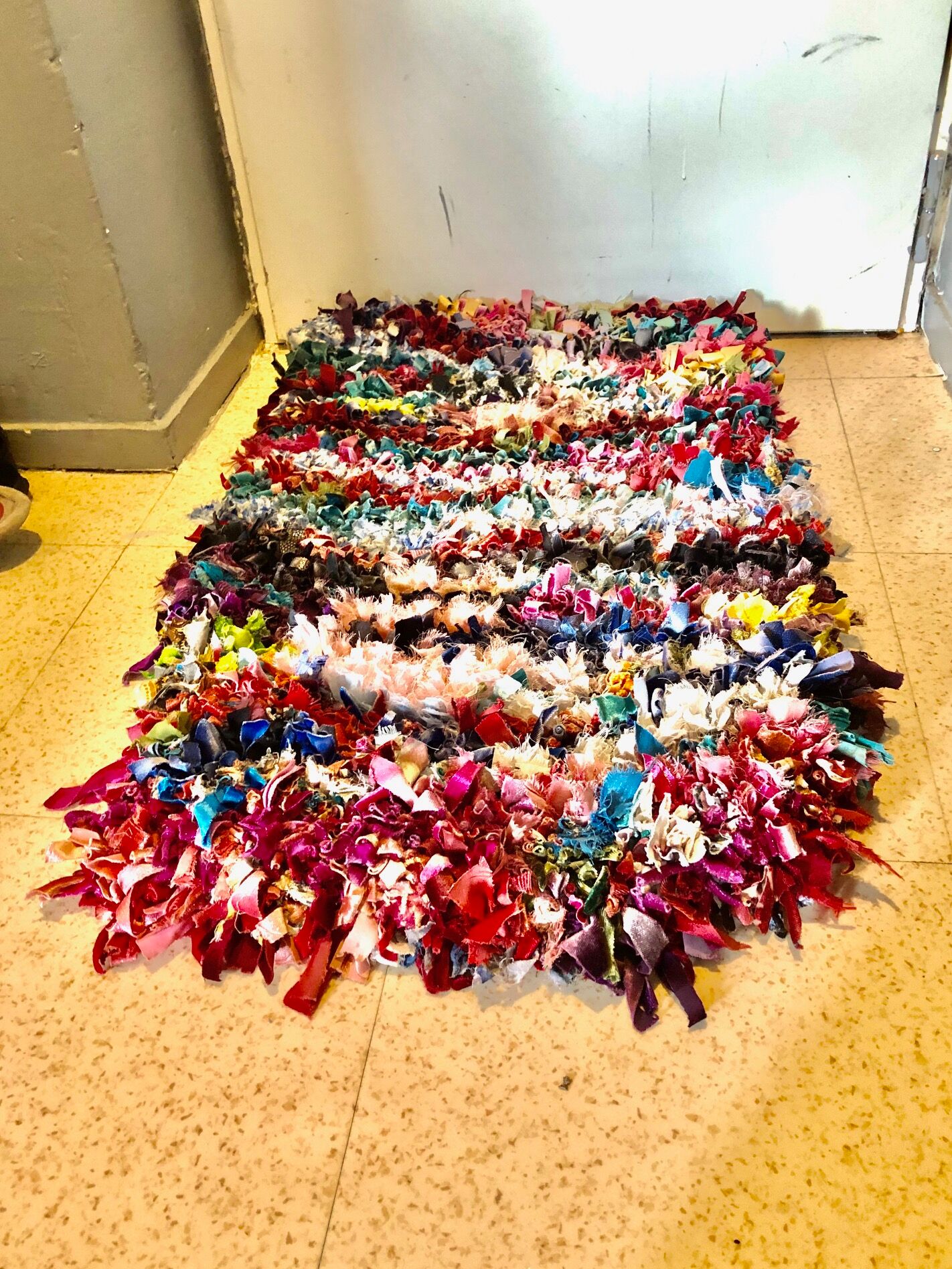 Multi-coloured berbere carpet