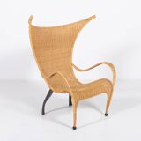 Vintage Architectural Italian design armchair