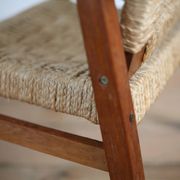 Pair of children's armchairs in rope, attributed to Audoux Minet.