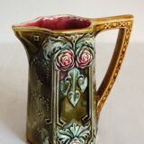 Old art nouveau pitcher in Onnaing slip