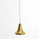 60s Hans-Agne Jakobsson brass pendant lamp Model T 598, by Markaryd Sweden