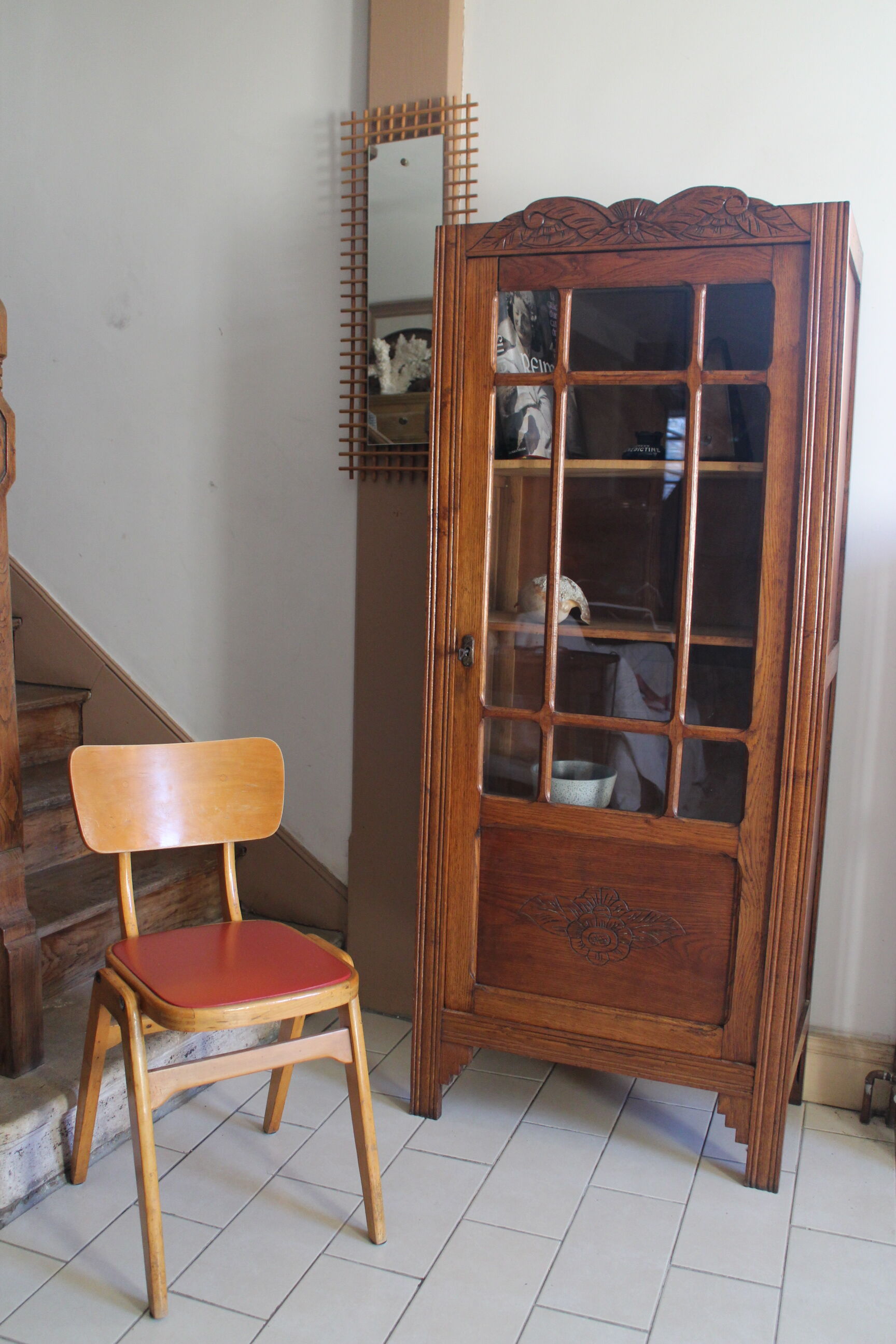Parisian art deco glazed wardrobe