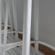 Tabourets de bar nicolle® – métal blanc & cuir – lot de 3 – hauteur 75