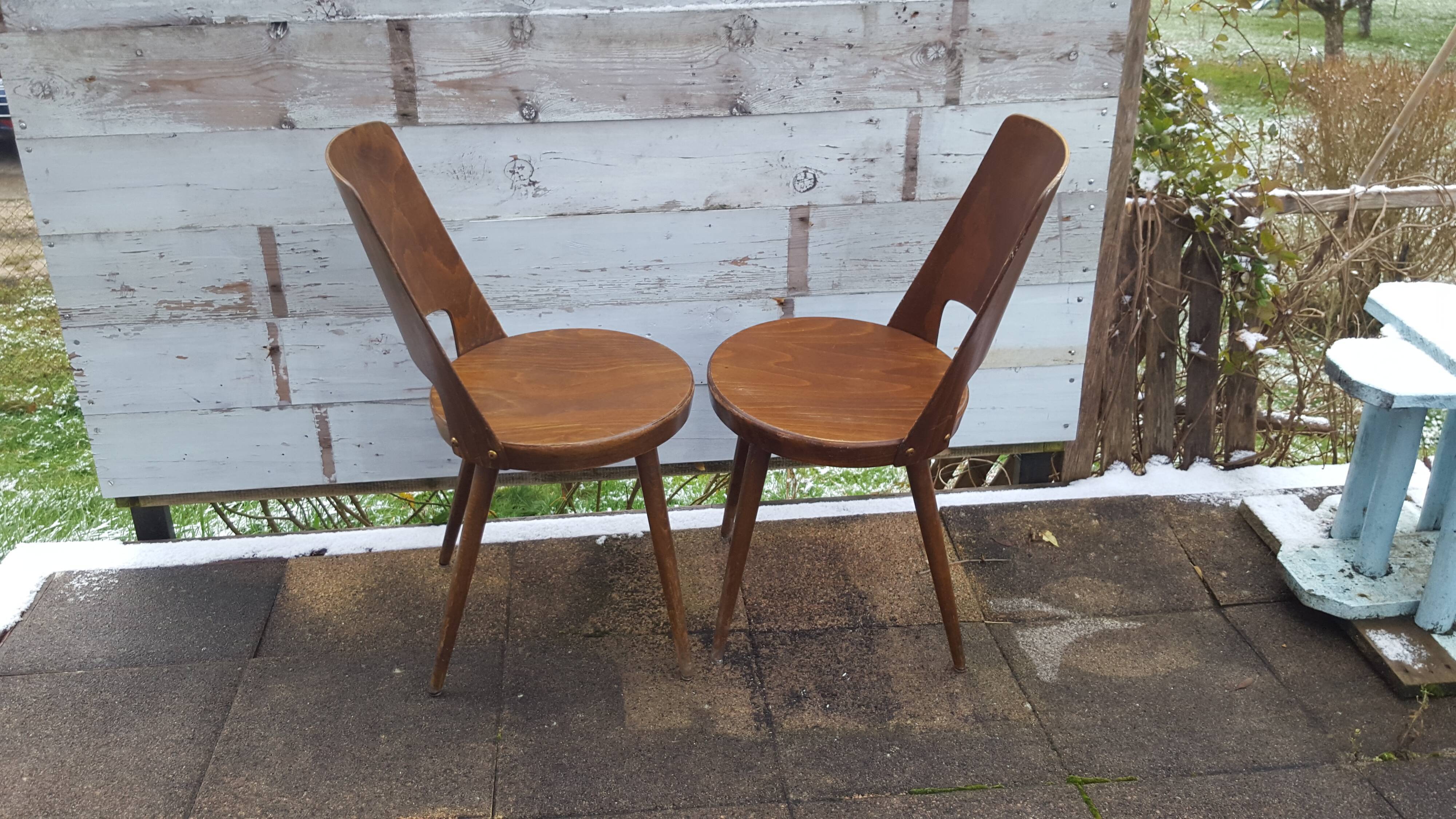Pair of chairs Baumann model Mondor 60s
