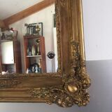 Mirror Restoration gilded gold&Ice Mercury/Moulding in medallions/Wood&Stuc/XIXth