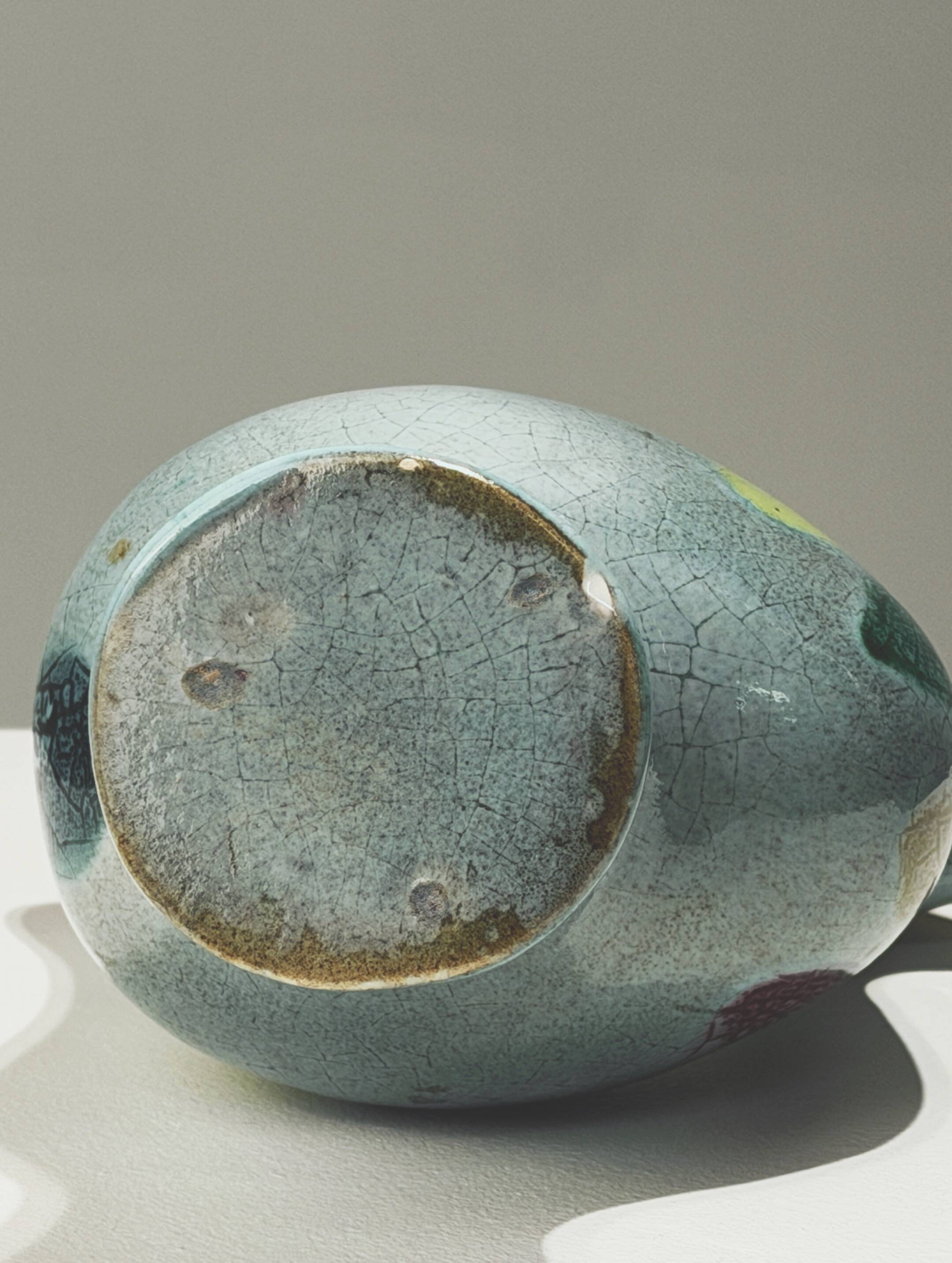 Zoomorphic ceramic vase, France, circa 1960.