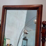 Reclining wood mirror to be laid