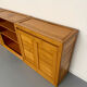 Modular sideboard Ateliers Chauvin solid wood design 70s