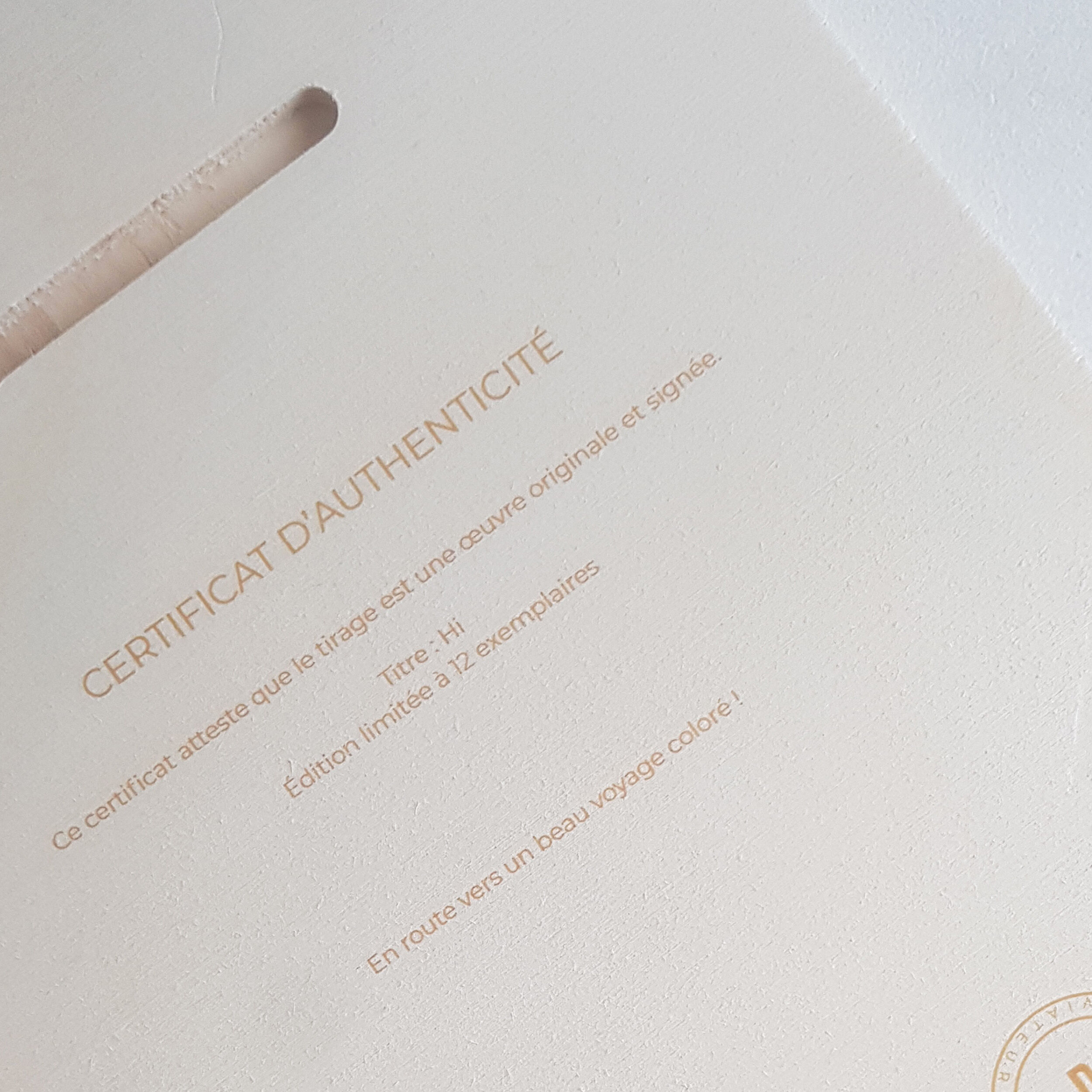 Impression sur bois A4, Hi