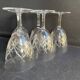 6 verres à eau - cristal taillé – cristalleries royales de champagne