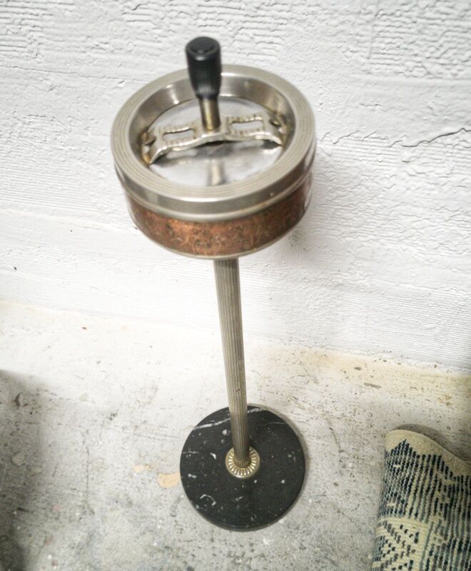 Marble standing ashtray