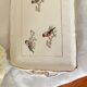 Plat à cake Ceranord St Amand, motifs oiseaux