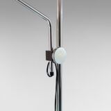 Lampadaire en métal chromé, Italie années 1960