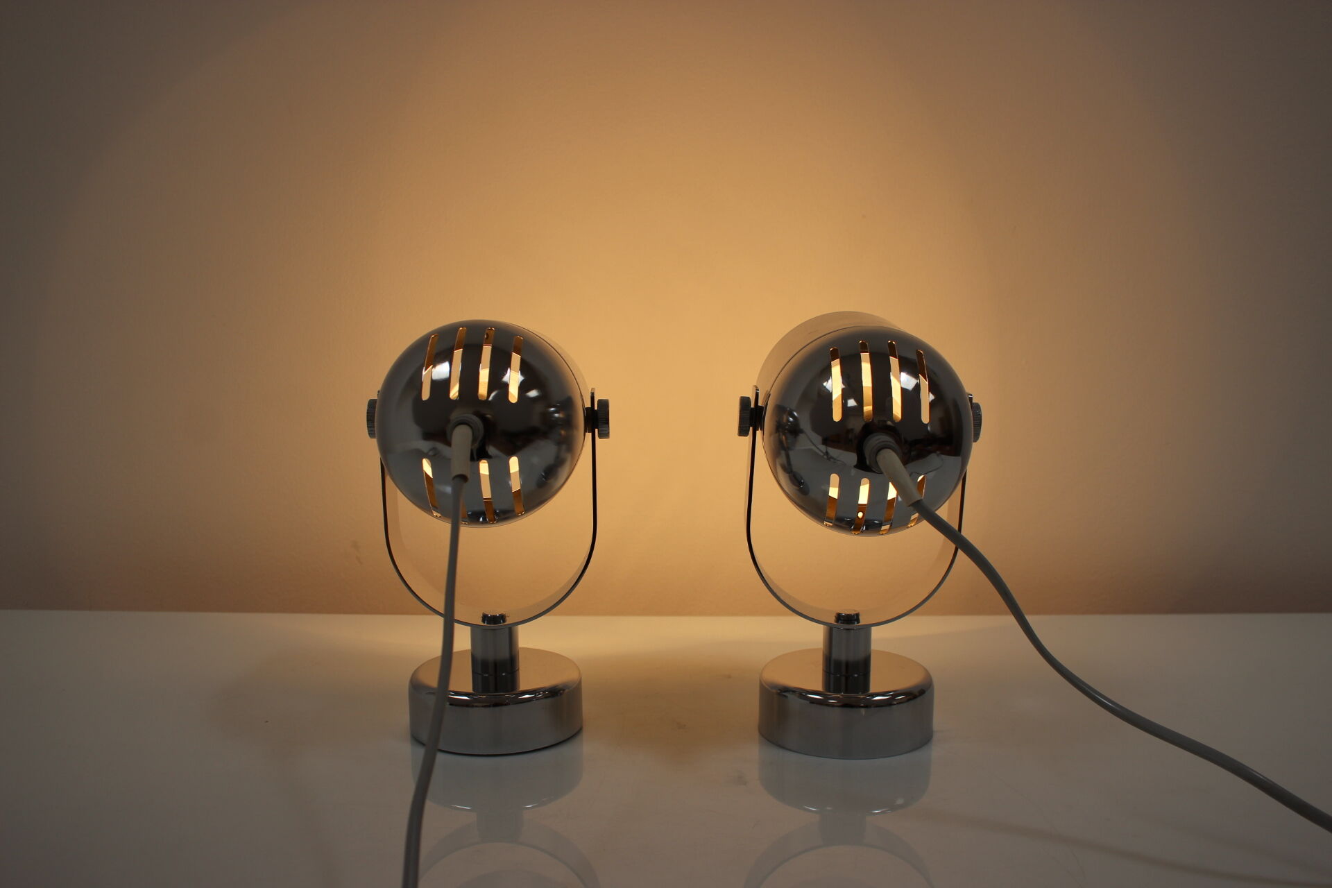 Pair of mid-century wall lamps Stanislav Indra, 1970's