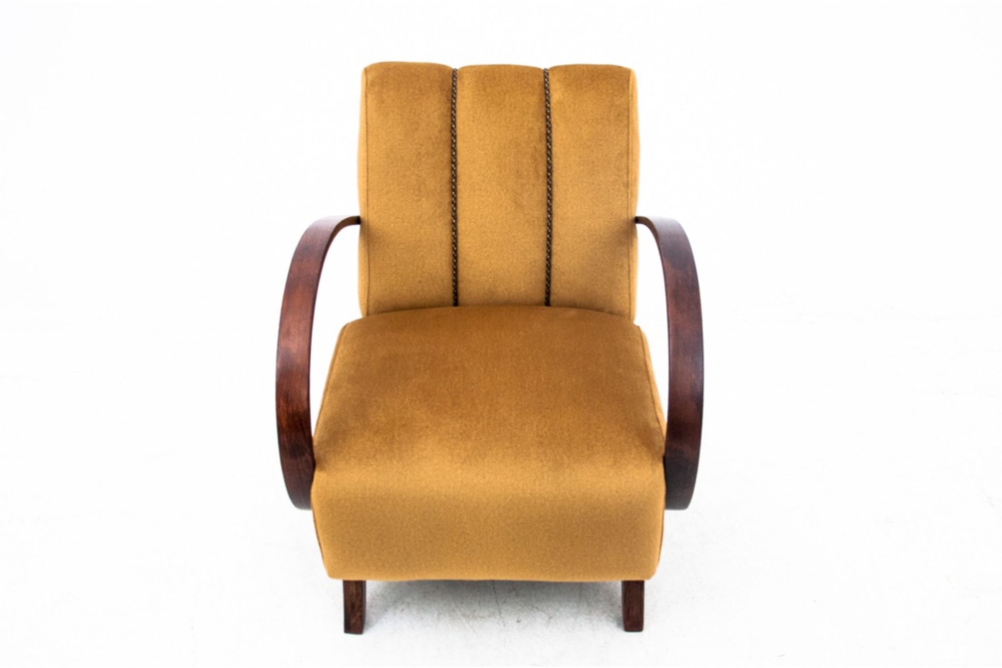 Pair of art deco armchairs, designed by J.Halabala, Czech Republic, 1930s, after renovation