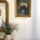 Old Painting "Still Life with Roses" – 1950