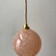 Suspension glass ball of Clichy pink 20s
