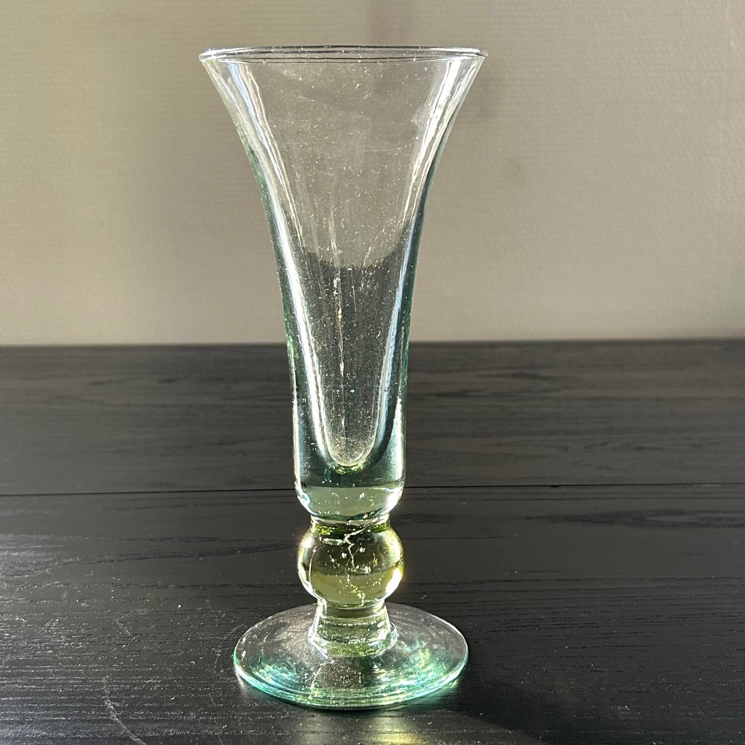 Old thick glass vase