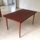 Table  scandinave en teck massif 1960 avec 2 rallonges coulissantes