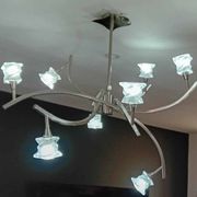Lustre 8 bras Salomon, années 1980