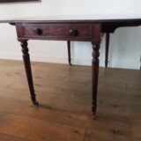 Mahogany side table with shutters