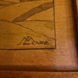 French Tray With Landscape From The 1950s