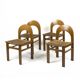 Set of 4 Arcadia chairs by Adalberto Caraceni for Tagliabue, Italy 1970s