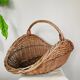 Wicker rattan log basket from the 1970s/80s