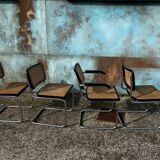 Set of 4 Cesca chairs by Marcel Breuer