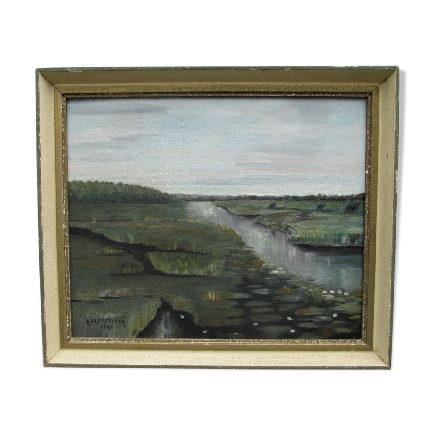 Oil Landscape, Sweden, 1940s