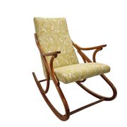 Mid Century, vintage bentwood rocking chair by TON, 1950-60s Czechoslovakia