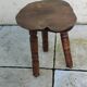 Small vintage brutalist stool