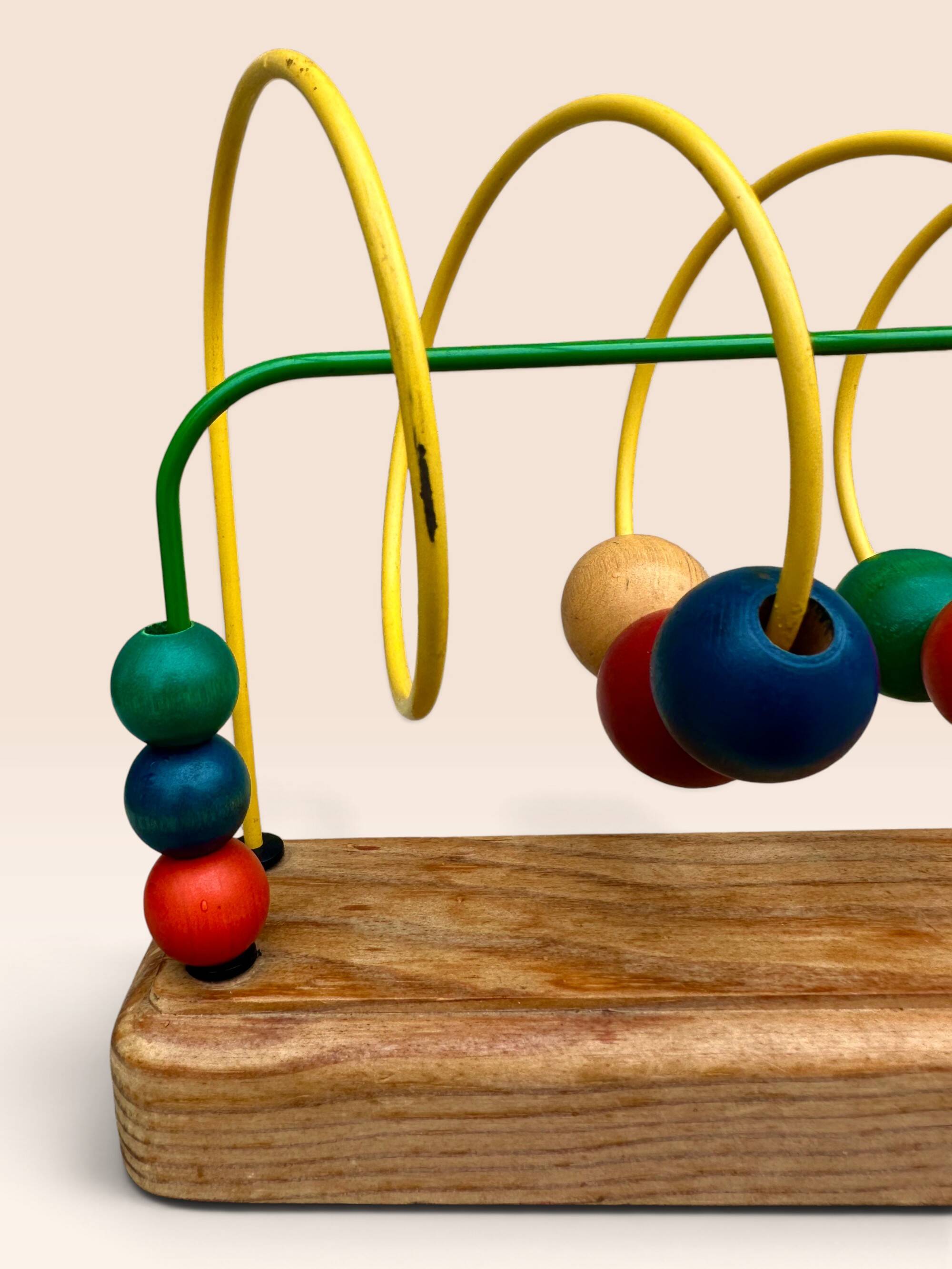 Jouet d'éveil boulier en bois multicolore