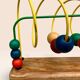 Jouet d'éveil boulier en bois multicolore