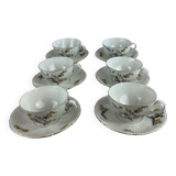 6 tasses & soucoupes haviland made in france limoges