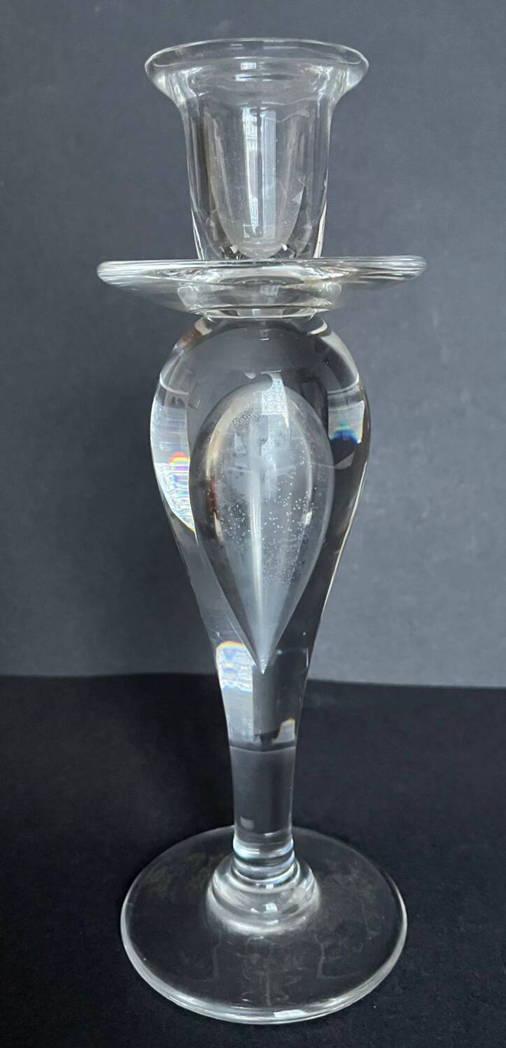Bougeoir en cristal de Saint Louis