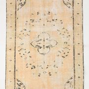 5x8 beige tones wool classic vintage rug 253x166cm