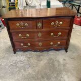 Louis XV curved chest of drawers