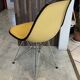 Fibreglass chair skai vinyl DSR Eiffel yellow Eames Herman Miller