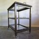 30s Art Deco Bar Cart / Serving Trolley with Removable Glass Trays