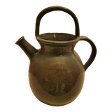 Glazed ceramic pitcher