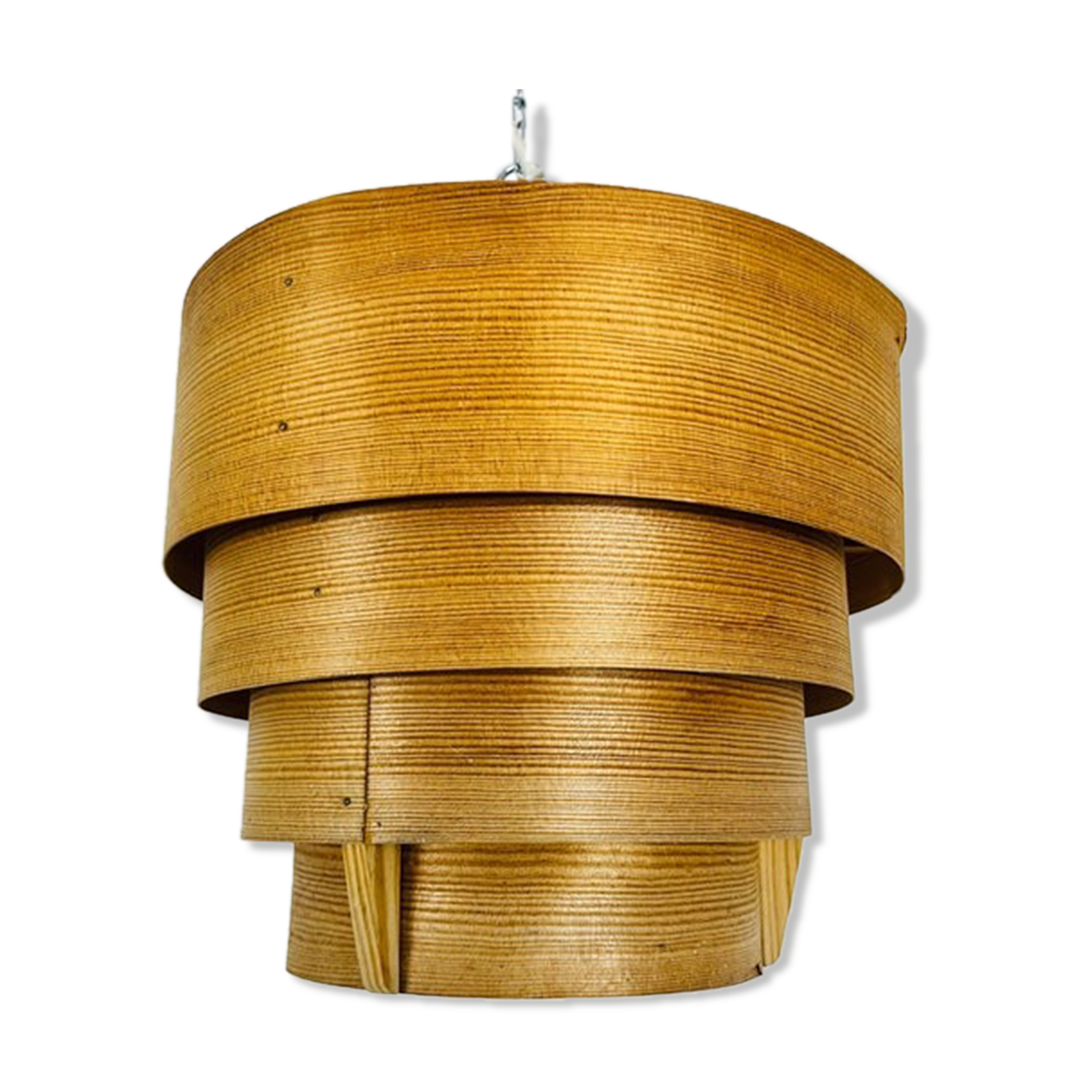 Wooden pendant lamp by Hans-Agne Jakobsson, Sweden, 1960s