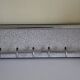 Chromed metal wall coat rack 1960