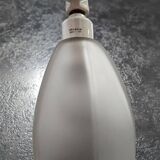 Old white porcelain wall lamp Art Deco 1930 tulip opalescent glass paste