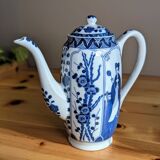Teapot Sugar Bowl Creamer Japanese Porcelain Asian Blue White Floral Geisha