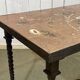 Console en fer forgé et plateau carrelé en faïence - travail des années 50
