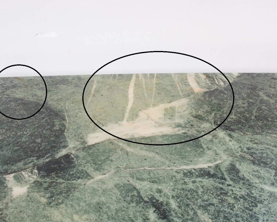 Green marble coffee table