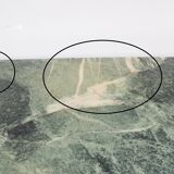 Green marble coffee table