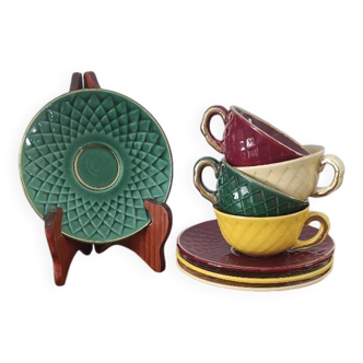 Lot tasses et sous tasses Multicolore