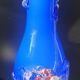 Italian blown glass art vase